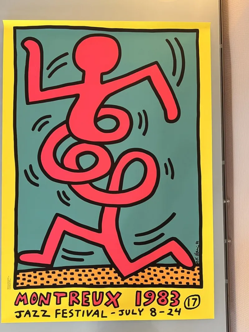 Pamono Original Montreux Jazz Festival Screenprint Poster by Keith Haring, 1983> Posters|Wall Decor
