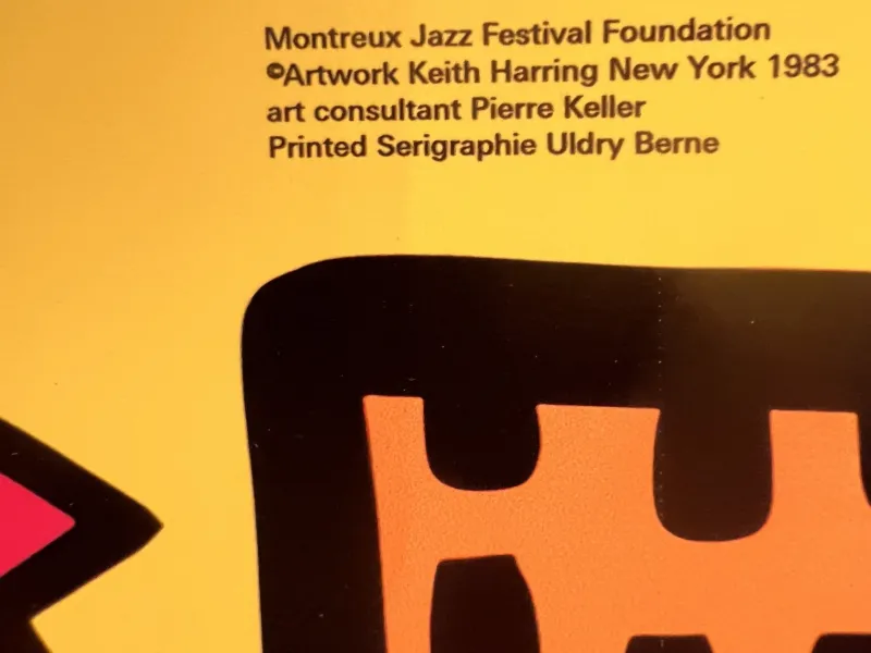 Pamono Original Montreux Jazz Festival Screenprint Poster by Keith Haring, 1983> Posters|Wall Decor