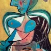 New Pamono Original Pablo Picasso Exhibition Poster, 1988