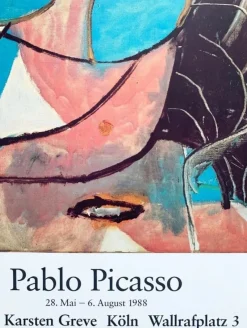 New Pamono Original Pablo Picasso Exhibition Poster, 1988