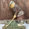 Hot Pamono Original Painted Door Stop of Golf Player in Cast Iron, 1940s