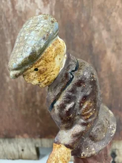Hot Pamono Original Painted Door Stop of Golf Player in Cast Iron, 1940s