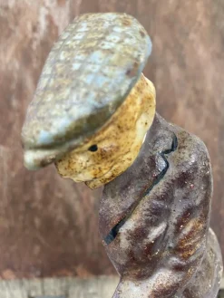 Hot Pamono Original Painted Door Stop of Golf Player in Cast Iron, 1940s