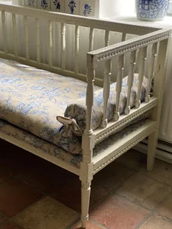 Pamono Original Swedish Bench with New Cover, 1880s><noscript><img width=