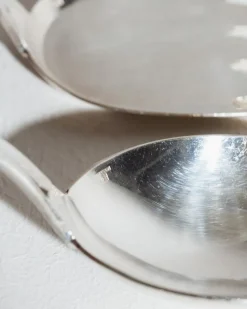 Pamono Orly Serving Cutlery in Metal from Christofle, 1970s, Set of 2><noscript><img width=