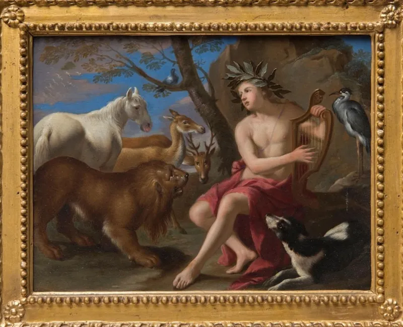 Pamono Orpheus - Original Oil on Canvas Attr. to Tommaso Salini - Early 17th Century Early 17th Century> Old Masters