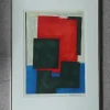 Pamono Osmund Hansen, Composition, 1980s, Color Lithograph, Framed> Mid-Century