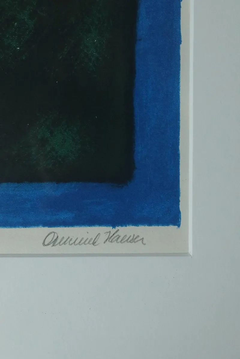 Pamono Osmund Hansen, Composition, 1980s, Color Lithograph, Framed> Mid-Century