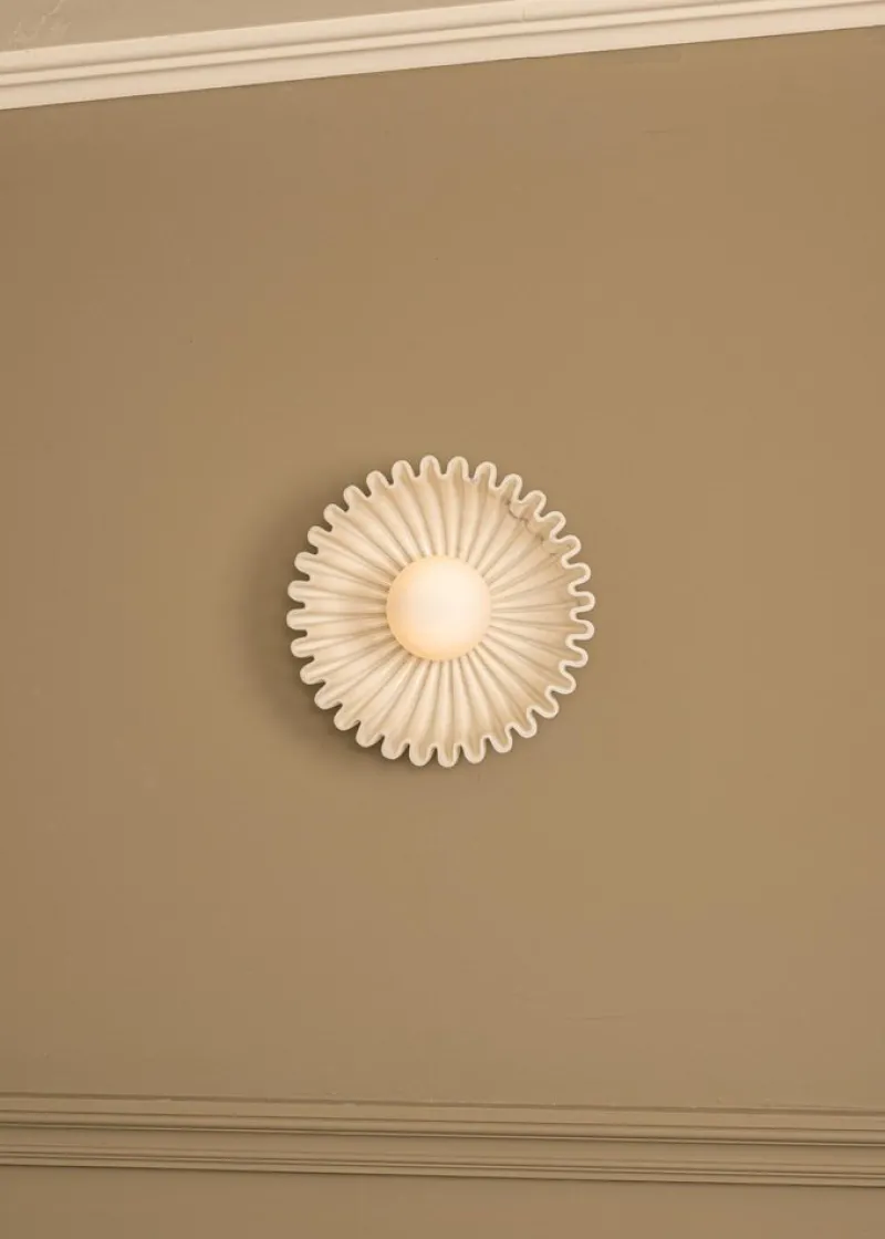 Pamono Ostro White Marble Wall Sconce by Simone & Marcel> Wall Lights & Sconces
