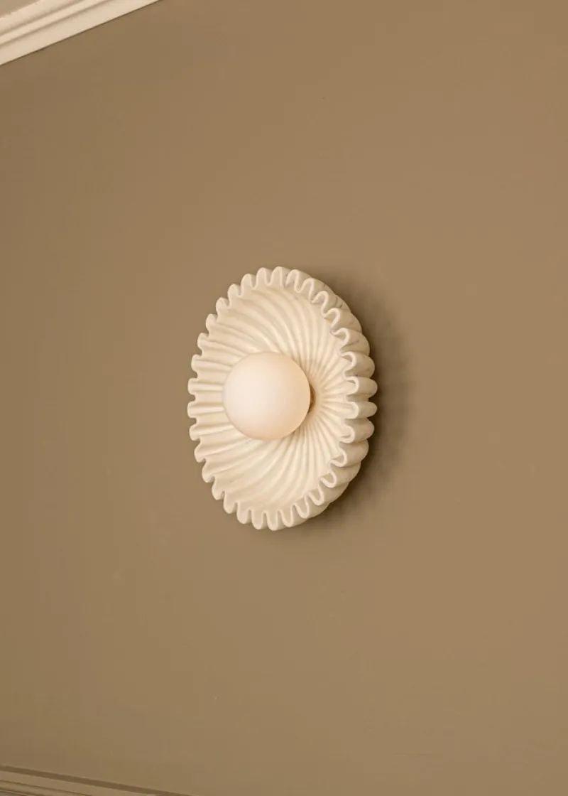 Pamono Ostro White Marble Wall Sconce by Simone & Marcel> Wall Lights & Sconces