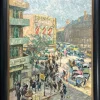 Discount Pamono Otto Antoine, Berlin, Potsdamer Tor 1930 mit vielen Personen und Autos, Signed