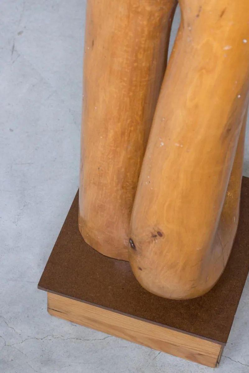 Hot Pamono Otto Baagøe Nielsen, Organic Sculpture, Birch with Pine and Bakelite Base