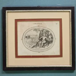 Sale Pamono Otto van Veen, Amorvm Emblemata, 1608, Engravings, Framed, Set of 2