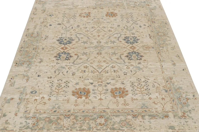 Pamono Oushak Style Rug from R&K Principal Jahanshah Nazmiyal> Carpets & Textiles|Carpets & Textiles