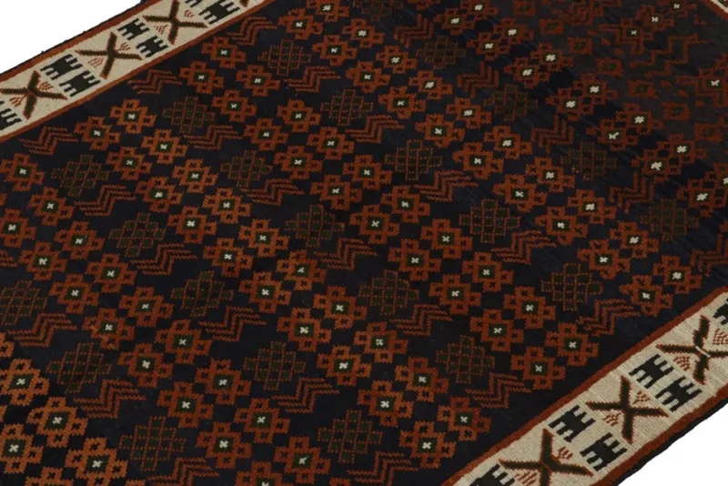 Pamono Oushak Style Rug with Geometric Patterns from R&K Principal Jahanshah Nazmiyal> Carpets & Textiles|Carpets & Textiles
