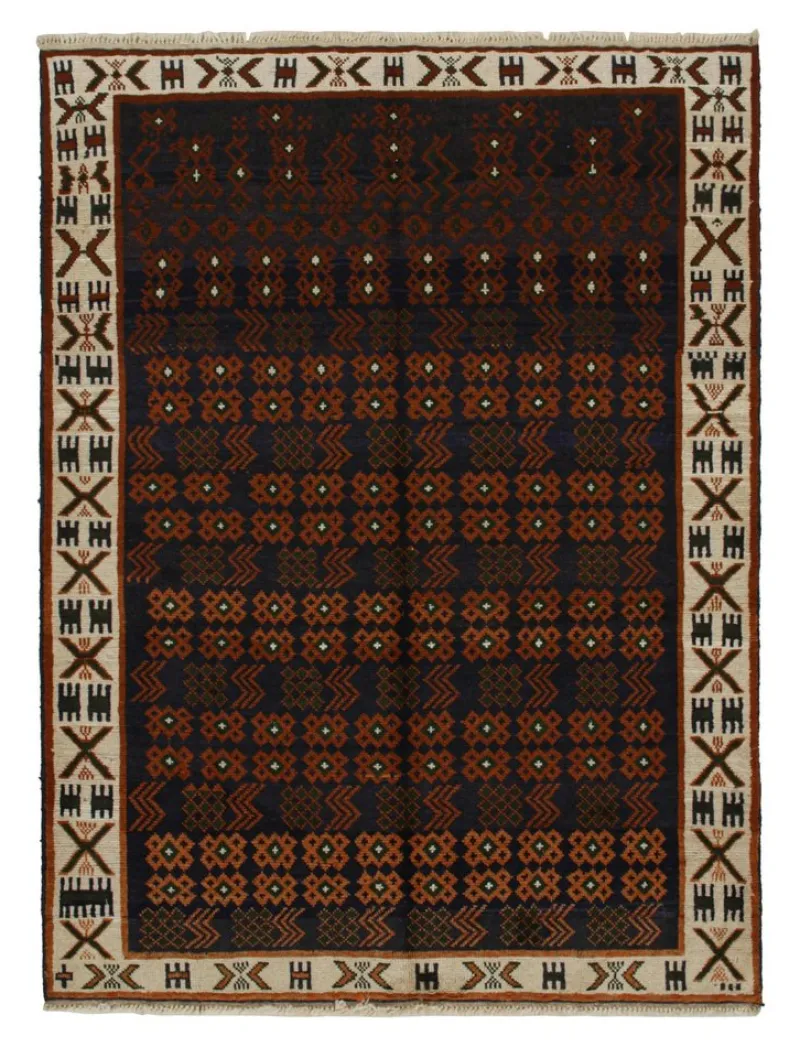 Pamono Oushak Style Rug with Geometric Patterns from R&K Principal Jahanshah Nazmiyal> Carpets & Textiles|Carpets & Textiles