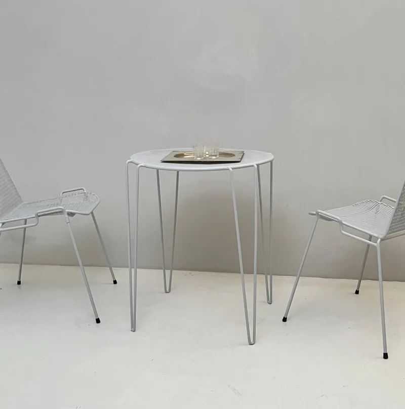 Clearance Pamono Outdoor Chairs and Table, 1950s, Set of 3