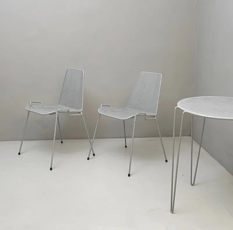 Clearance Pamono Outdoor Chairs and Table, 1950s, Set of 3