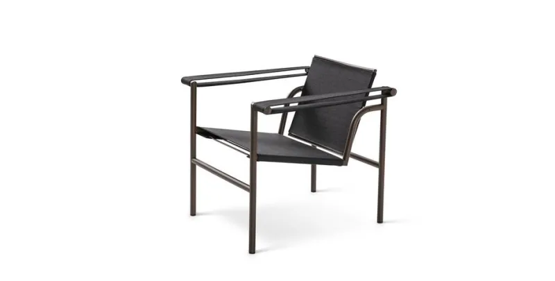 Pamono Outdoor Collection LC1 Chair by Le Corbusier, P. Jeanneret and C. Perriand for Cassina