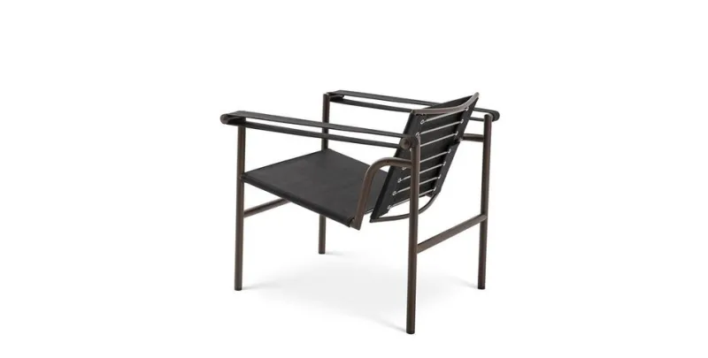 Pamono Outdoor Collection LC1 Chair by Le Corbusier, P. Jeanneret and C. Perriand for Cassina