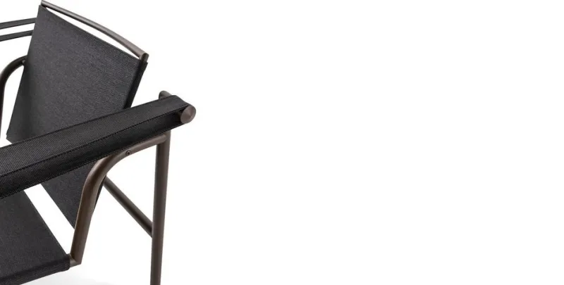 Pamono Outdoor Collection LC1 Chair by Le Corbusier, P. Jeanneret and C. Perriand for Cassina