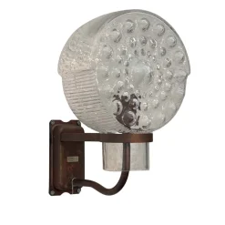 Clearance Pamono Outdoor Facade Lamp in Copper and Glass from Westal, Sweden, 1960s