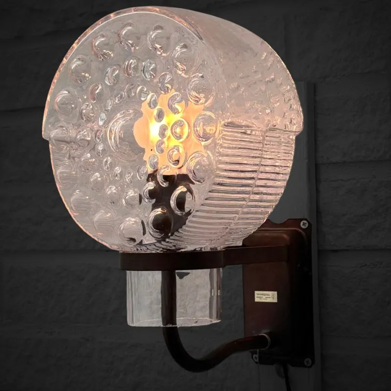 Clearance Pamono Outdoor Facade Lamp in Copper and Glass from Westal, Sweden, 1960s