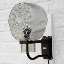 Clearance Pamono Outdoor Facade Lamp in Copper and Glass from Westal, Sweden, 1960s
