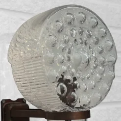 Clearance Pamono Outdoor Facade Lamp in Copper and Glass from Westal, Sweden, 1960s