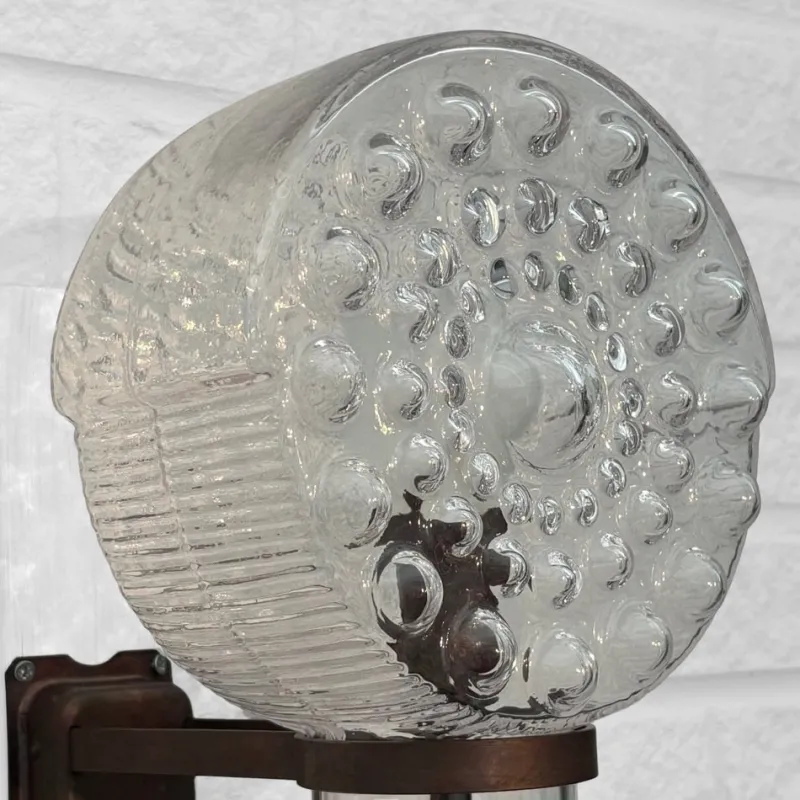 Clearance Pamono Outdoor Facade Lamp in Copper and Glass from Westal, Sweden, 1960s