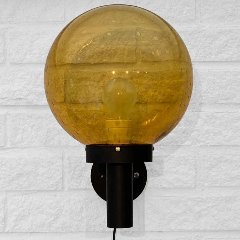Online Pamono Outdoor Facade Lamp in Fiberglass and Glass, Sweden, 1970s