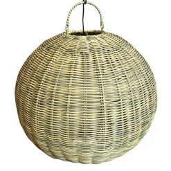 Pamono Outdoor Faux Rattan Globe Lantern, 2010s> Garden Lighting