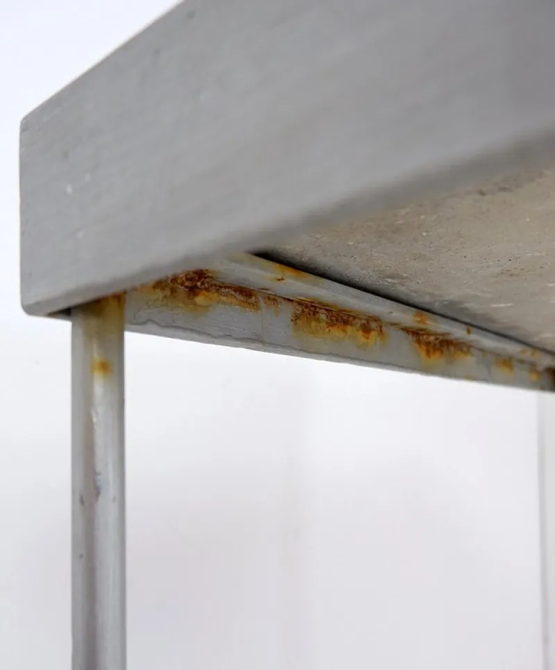 Online Pamono Outdoor Side Table with Fish Stone Slab Top
