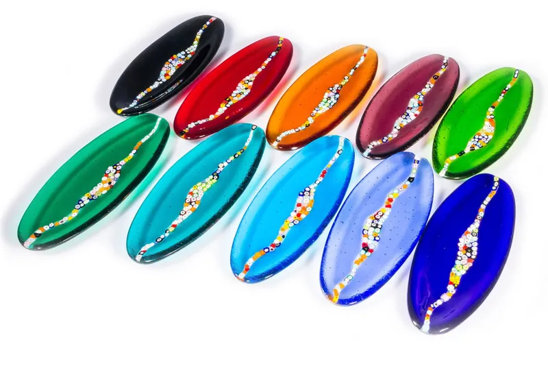 Pamono Oval Cascata C20 Cobalt Blue Murano Glass Plate by Birello> Decorative Plates