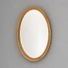 Pamono Oval Gilt Mirror, 1930s> Mirrors