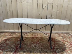 Pamono Oval Marble Bistro Table> Garden Tables
