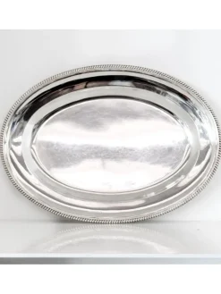 Pamono Oval Serving Tray from Romeo Miracoli and Son, 1930s> Trays