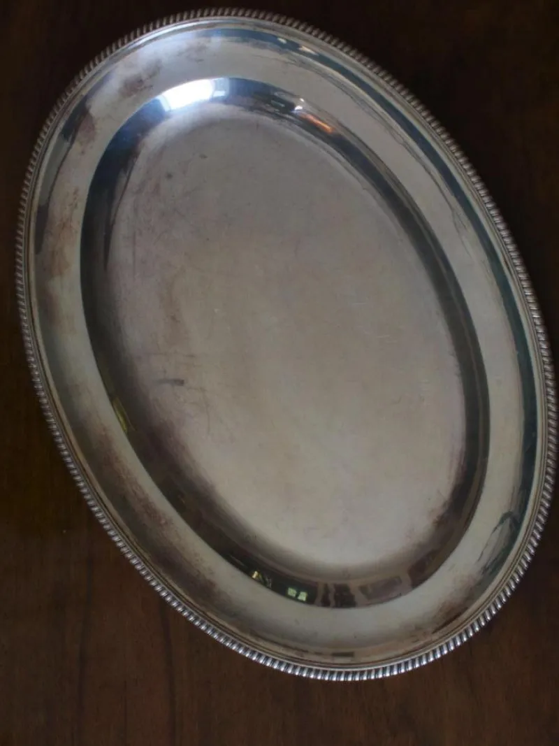 Pamono Oval Serving Tray from Romeo Miracoli and Son, 1930s> Trays