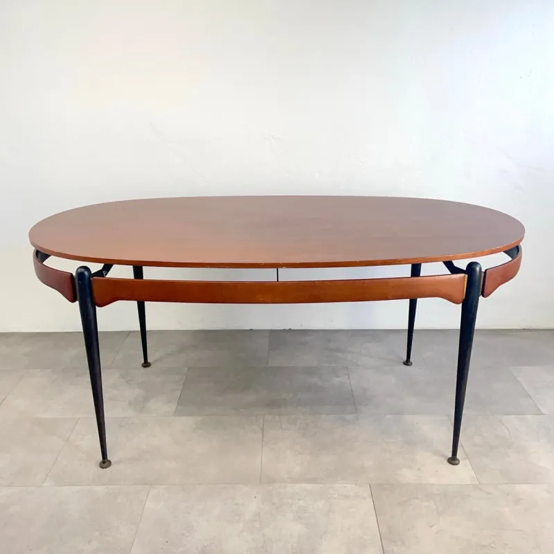 Pamono Oval Table by Silvio Cavatorta, 1960s> Dining Tables & Sets
