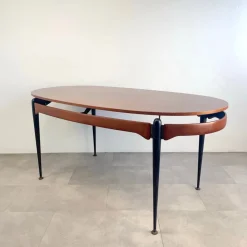 Pamono Oval Table by Silvio Cavatorta, 1960s><noscript><img width=