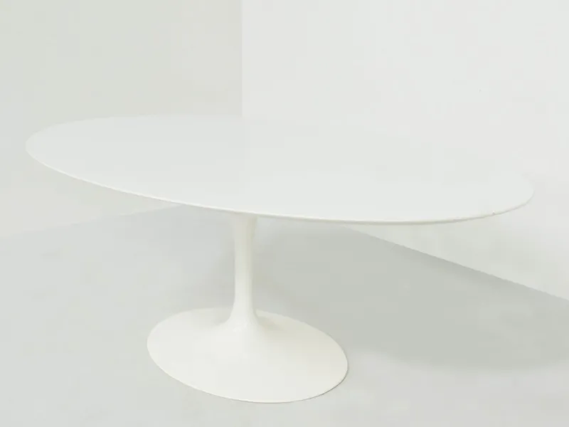 Pamono Oval Tulip Dining Table by Eero Saarinen for Knoll International, 1980s