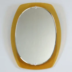 Online Pamono Oval Wall Mirror, 1960s