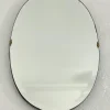 Pamono Oval Wall Mirror with Brass Shell Inserts in the style of Gio Ponti, 1960s> Mirrors