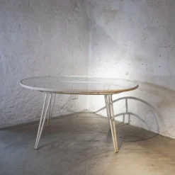 Online Pamono Oval-Shaped Garden Table in Wrought Iron by Gio Ponti, 1950s