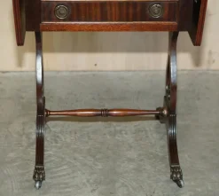 Pamono Oxblood Leather Extending Games Table from Bevan Funnell><noscript><img width=