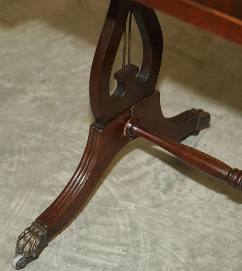 Pamono Oxblood Leather Extending Games Table from Bevan Funnell> Game Tables
