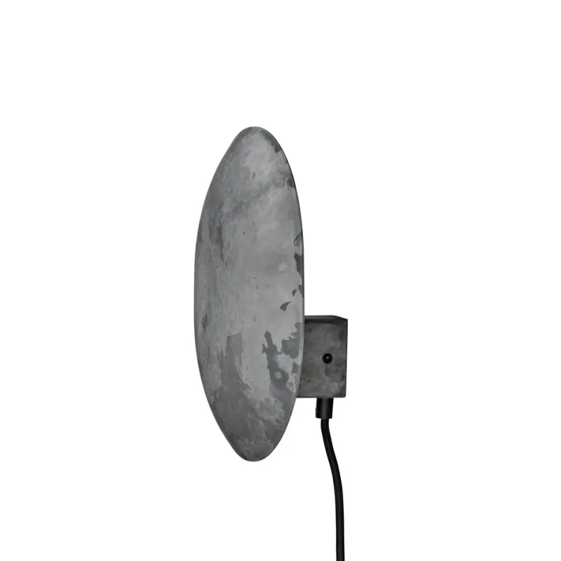 New Pamono Oxidized Metal Clam Wall Lamp by 101 Copenhagen