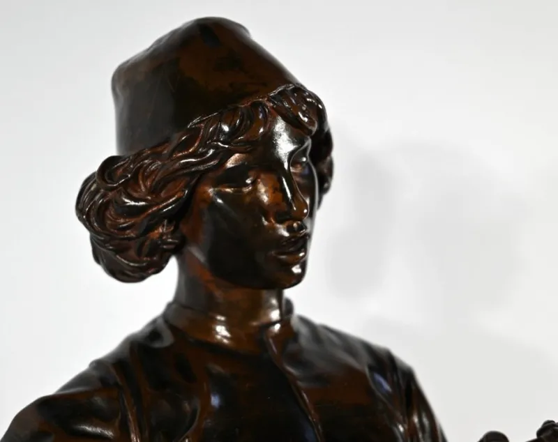 Pamono P. Dubois, Florentine Singer of the 15th Century, 1865, Bronze> Classical