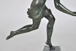 Outlet Pamono P Le Faguays, Art Deco Woman with Ball, 20th Century, Bronze