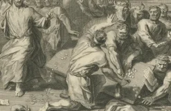 Pamono P. Mortier, Miracles of Christ Wedding at Cana & Cleansing of the Temple, 1700, Paper> Prints & Multiples